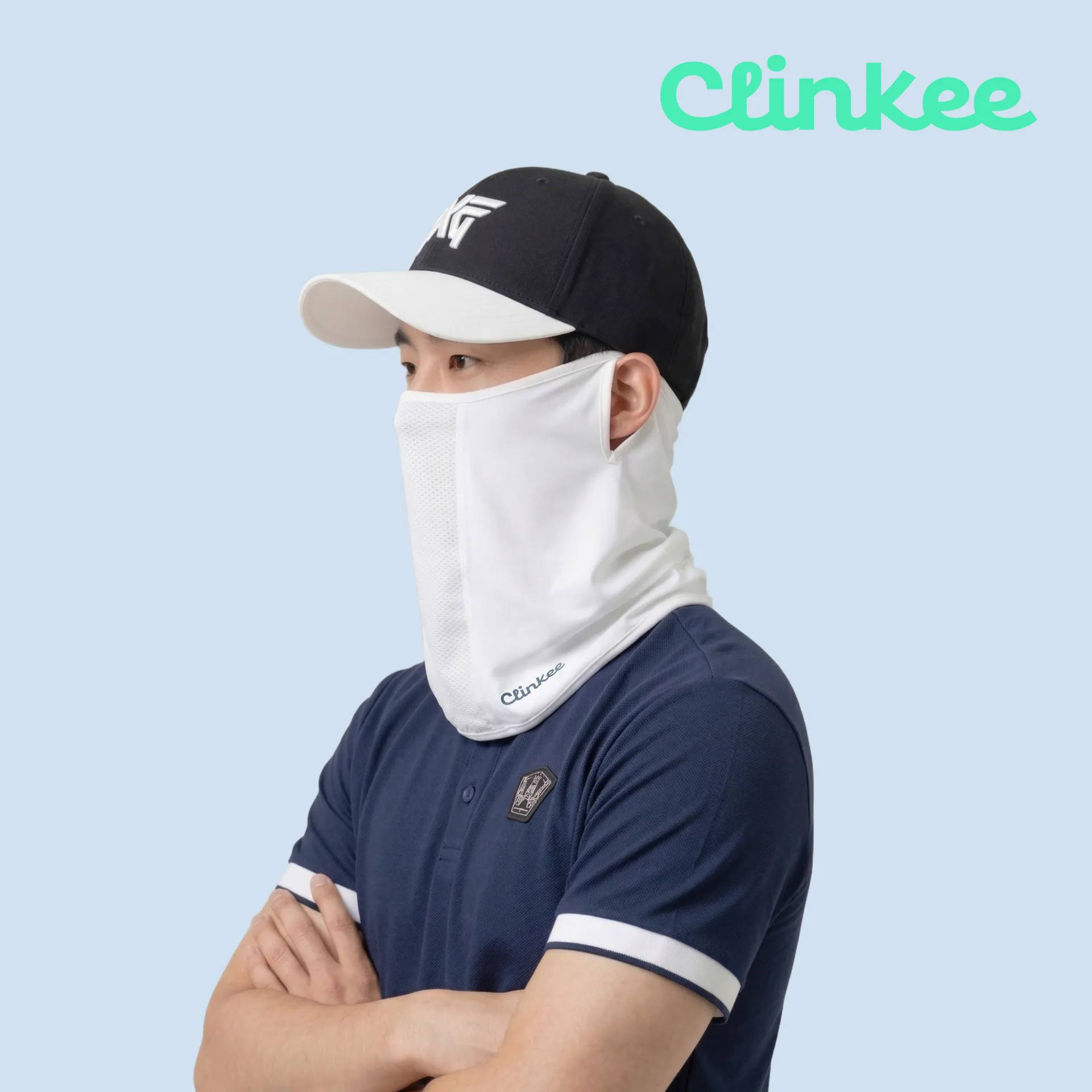 크링키 UV자외선차단마스크 쿨 냉감 안면 페이스 얼굴햇빛가리개 골프마스크 러닝 자전거 3