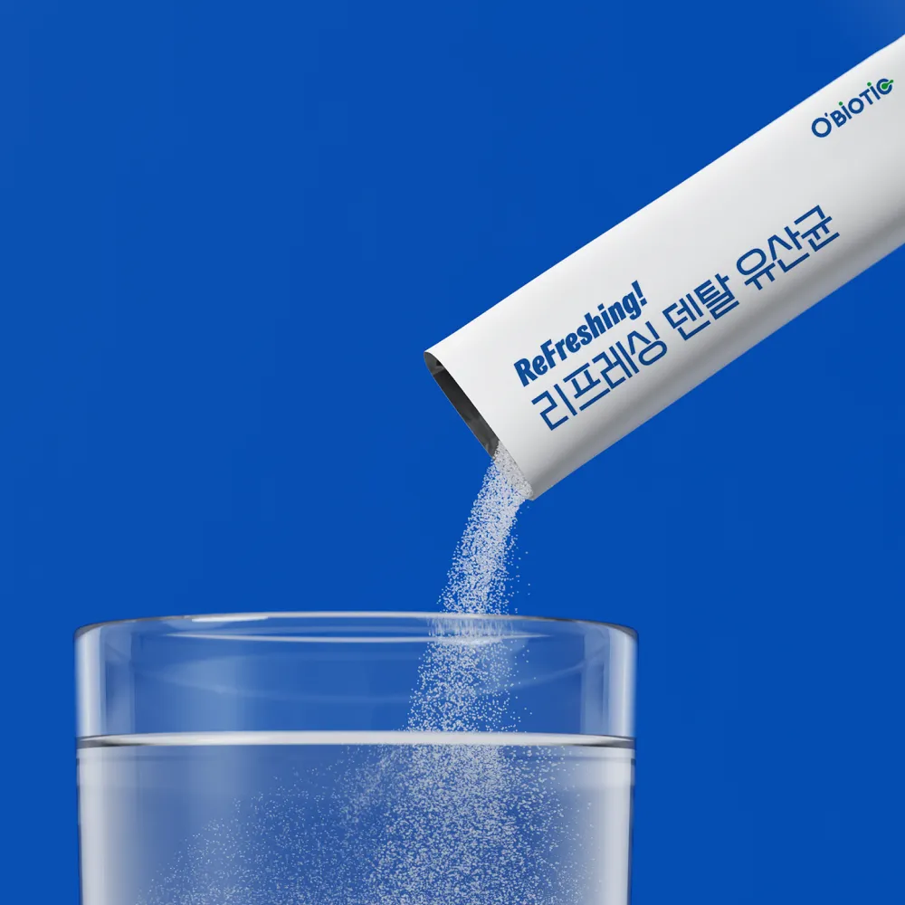 오바이오틱 덴탈 유산균 리프레싱 세계특허 LGG 유산균 14포 1개 4
