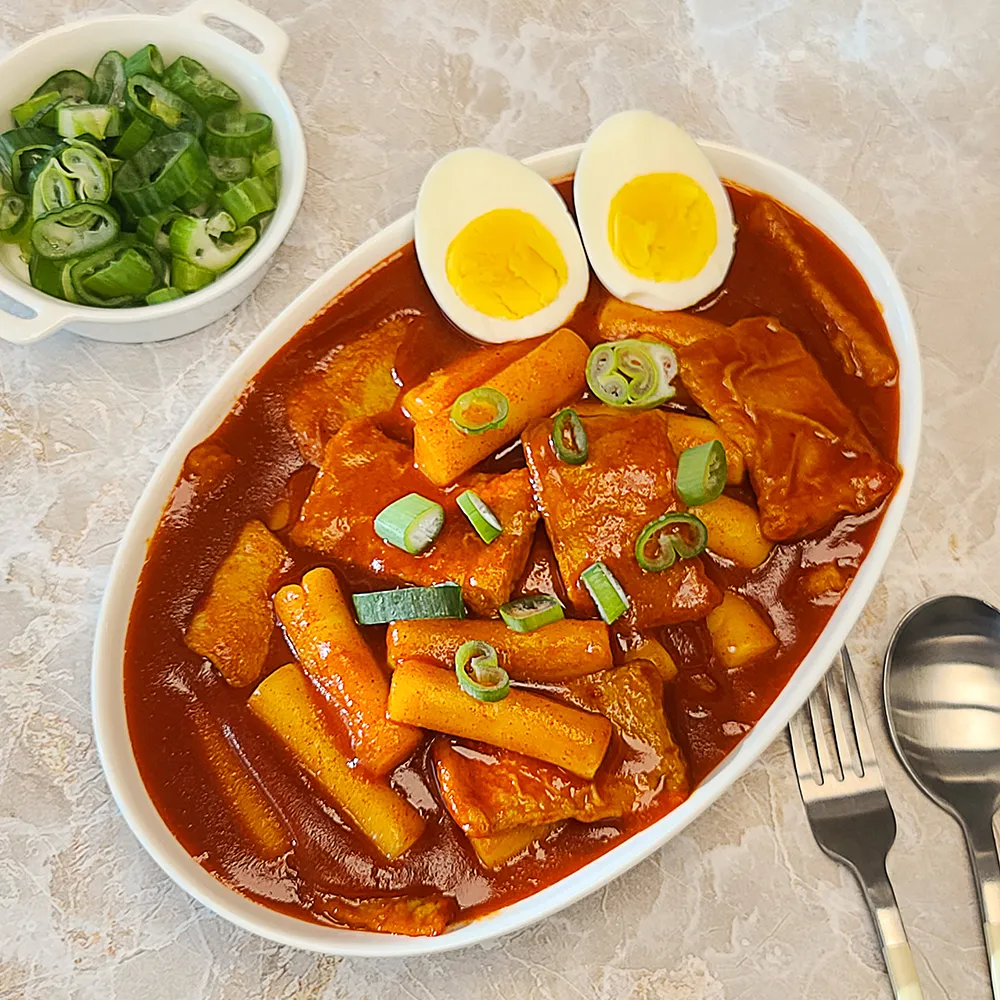 이천쌀 국물 쌀떡볶이 밀키트 즉석 떡뽁이 택배 업소용 대용량 국내산 410g, 3개 3