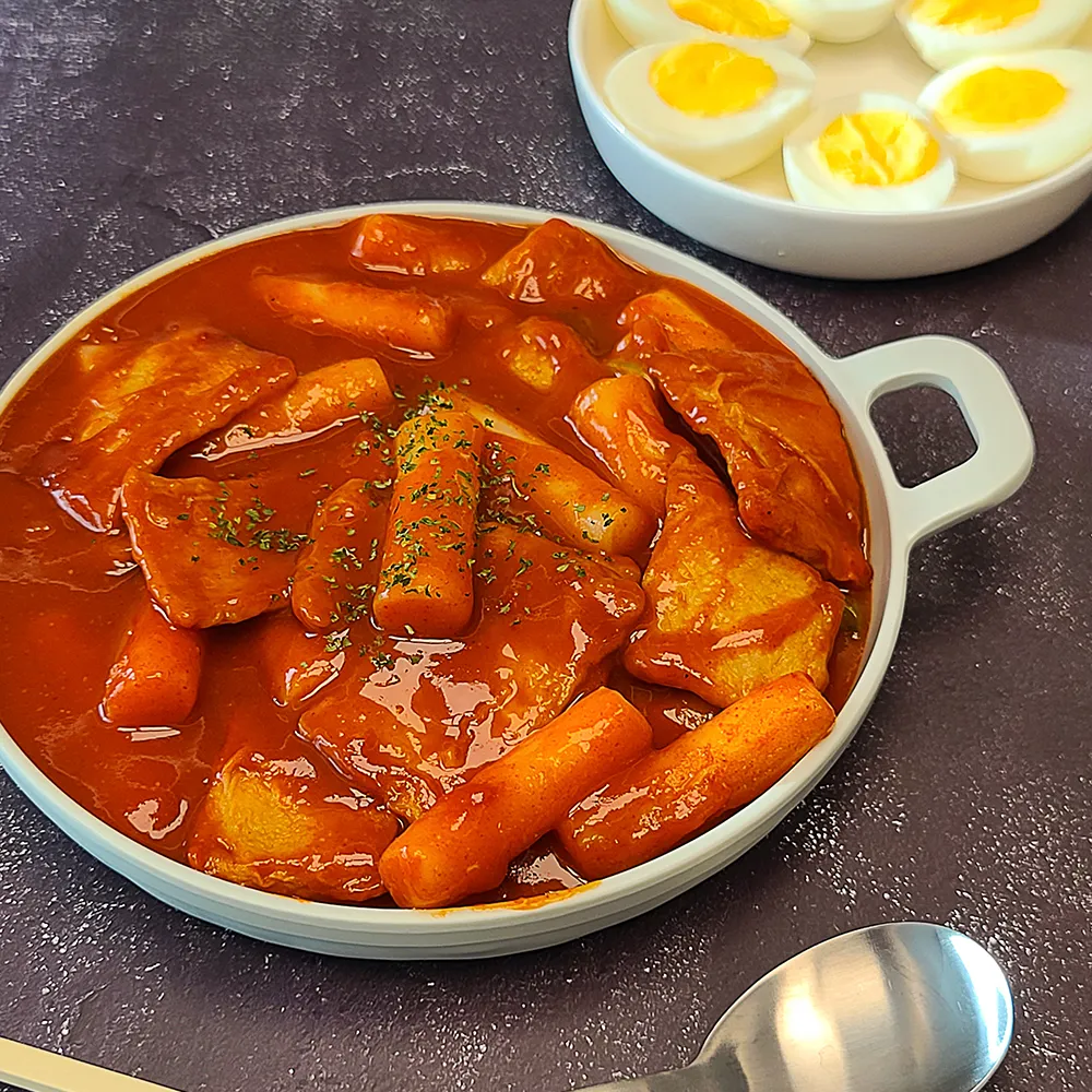 이천쌀 국물 쌀떡볶이 밀키트 즉석 떡뽁이 택배 업소용 대용량 국내산 410g, 3개 4