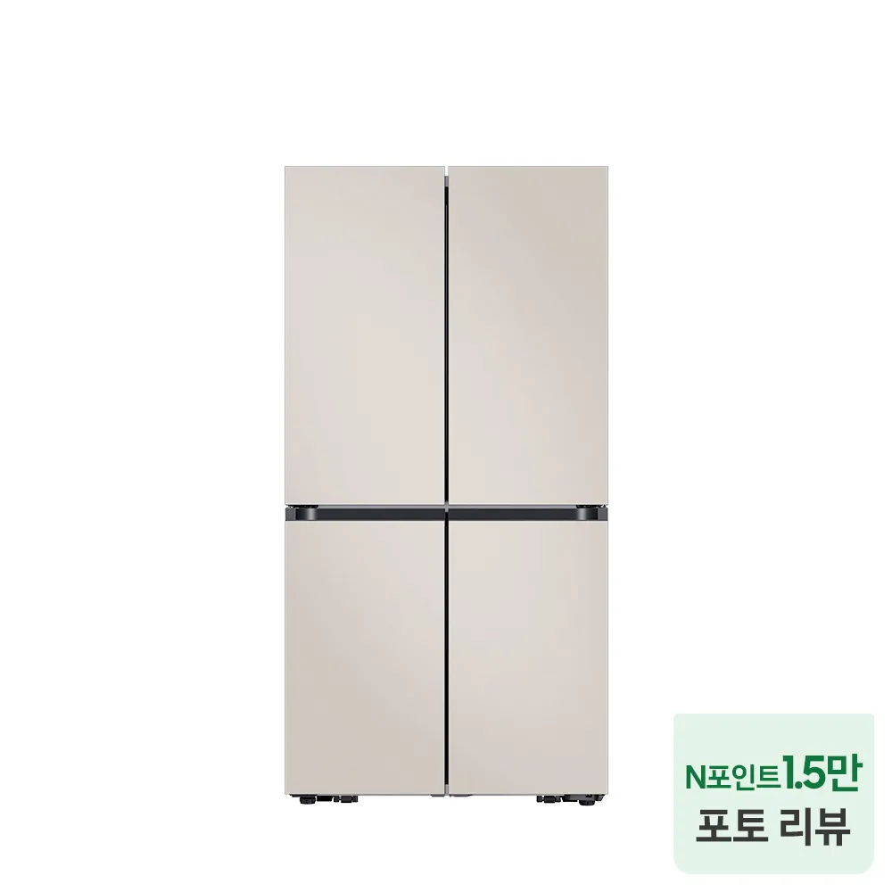 삼성 비스포크 AI 냉장고 4도어 1등급 푸드쇼케이스 에센셜 베이지(RM70F90M1GD) 2