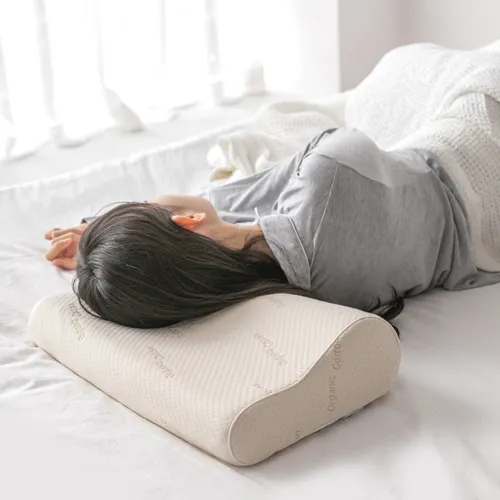 슬립앤슬립 리얼오가닉 목이편한 고밀도 메모리폼 기능성 높은 낮은 경추베개 4