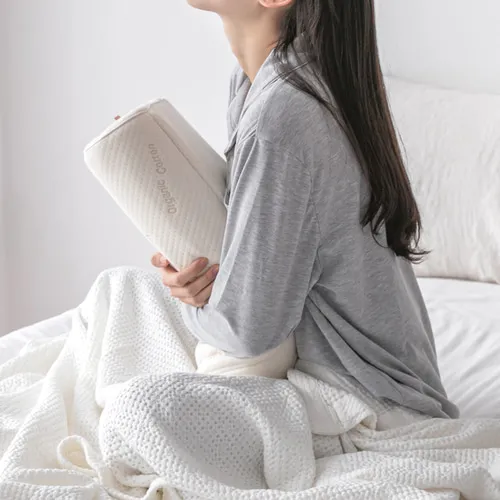 슬립앤슬립 리얼오가닉 목이편한 고밀도 메모리폼 기능성 높은 낮은 경추베개 5