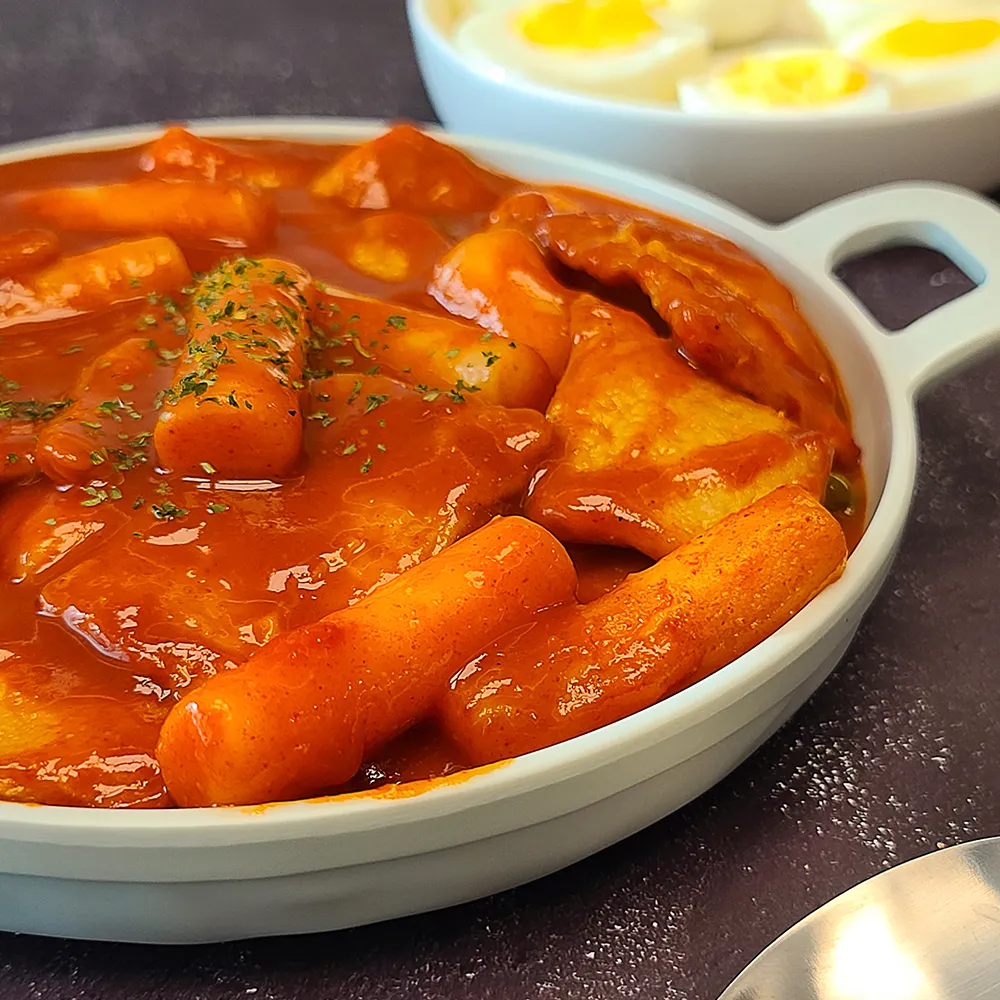 이천쌀 국물 쌀떡볶이 밀키트 즉석 떡뽁이 택배 업소용 대용량 국내산 410g, 3개 5