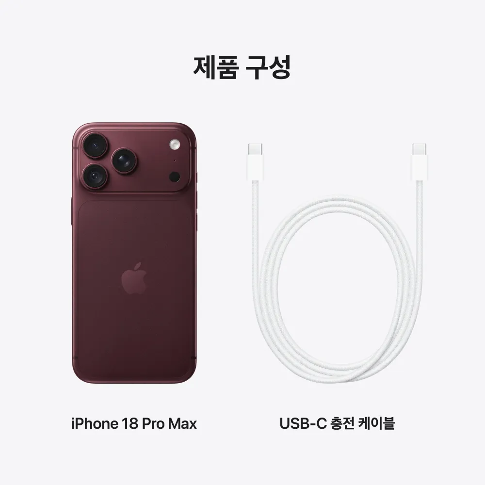 (4차 예약) 애플 아이폰 18 프로 맥스 자급제 256GB, 버건디 9